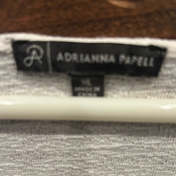 Adrianna Papell White Long Sleeve Top - Picture 4 of 4